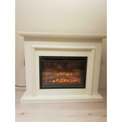 Elektrisch openhaard met verwarming, licht en remote