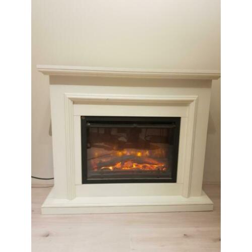 Elektrisch openhaard met verwarming, licht en remote