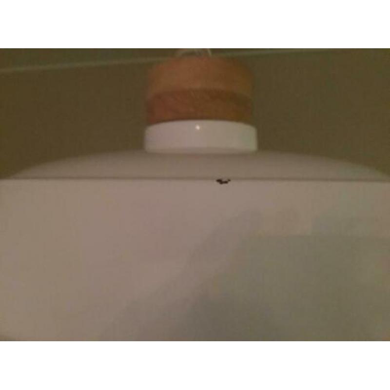 Stalen witte hanglamp