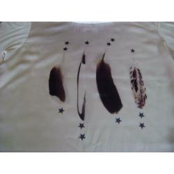 Z.g.a.n. ecru Maison Scotch top, maat 2 = 38/40