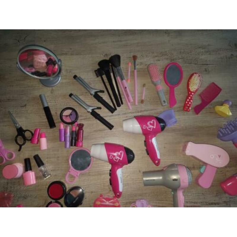 Net echte make up en haarspullen