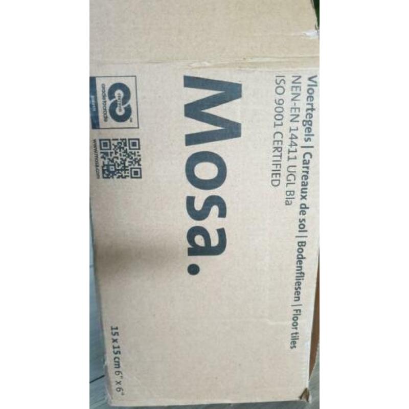 Mosa tegels 15x15 zwart