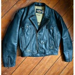 dikke leren heren jas Harley Davidson maat S