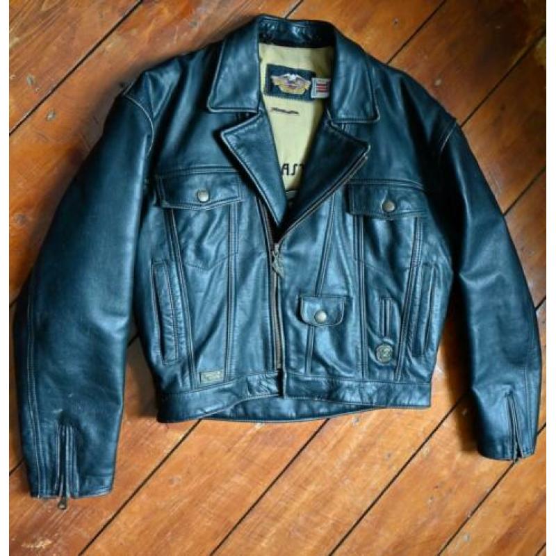 dikke leren heren jas Harley Davidson maat S