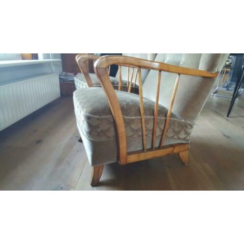 Retro jaren 50 60 Deens stoel