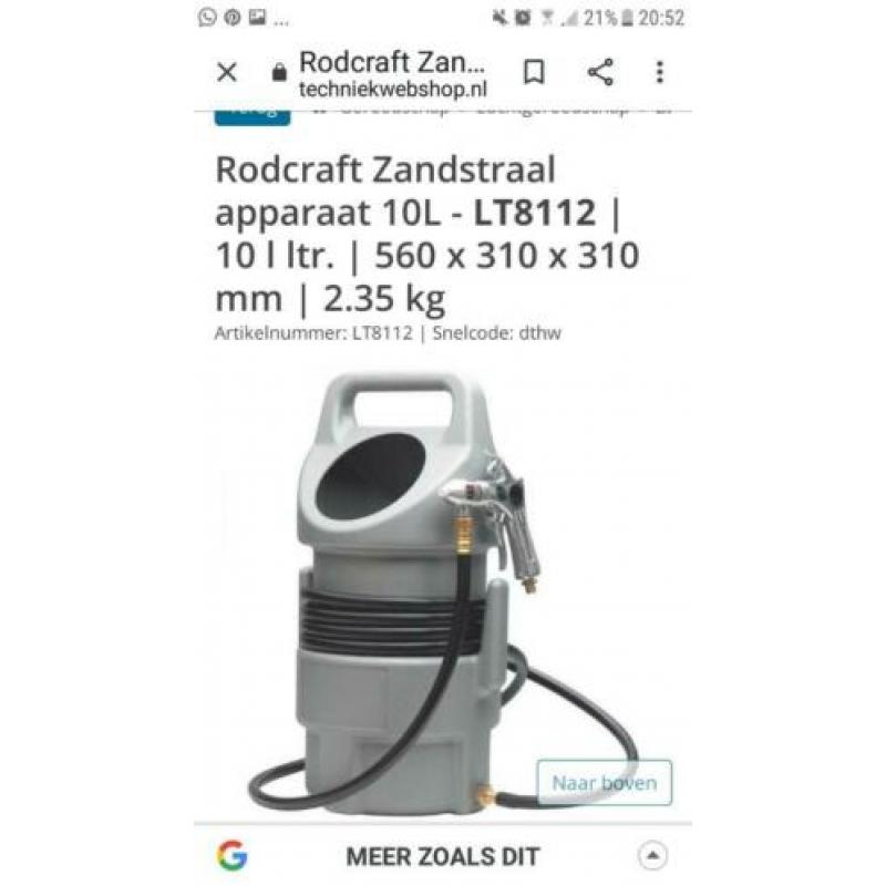 Zandstraalset