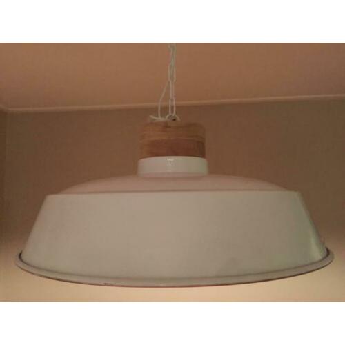 Stalen witte hanglamp