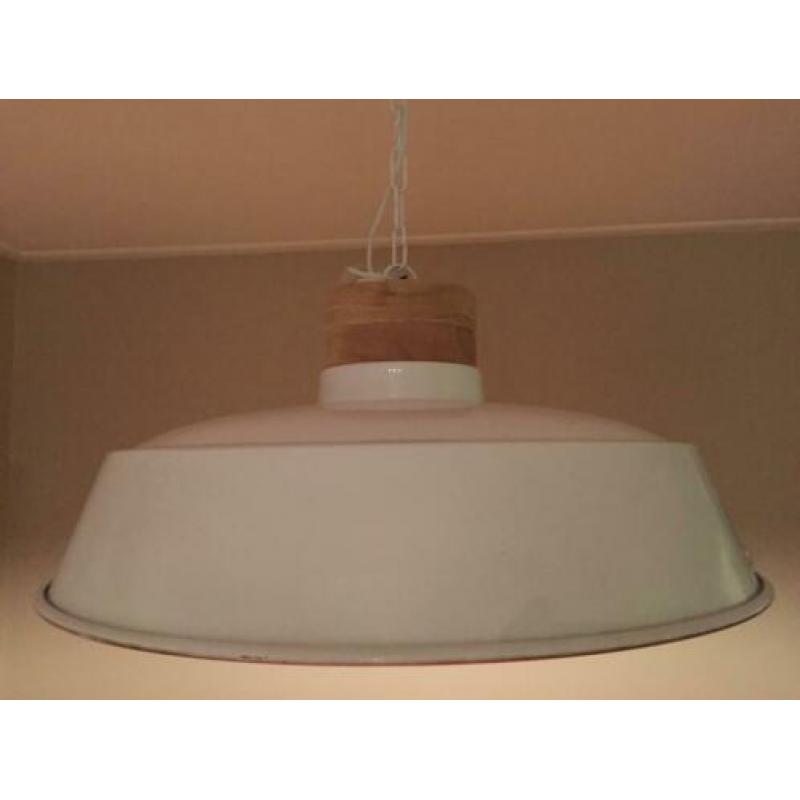 Stalen witte hanglamp