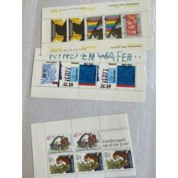 Postzegels kinderpostzegels jaren 70, 80 en 90