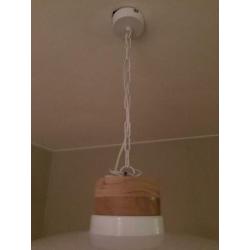Stalen witte hanglamp