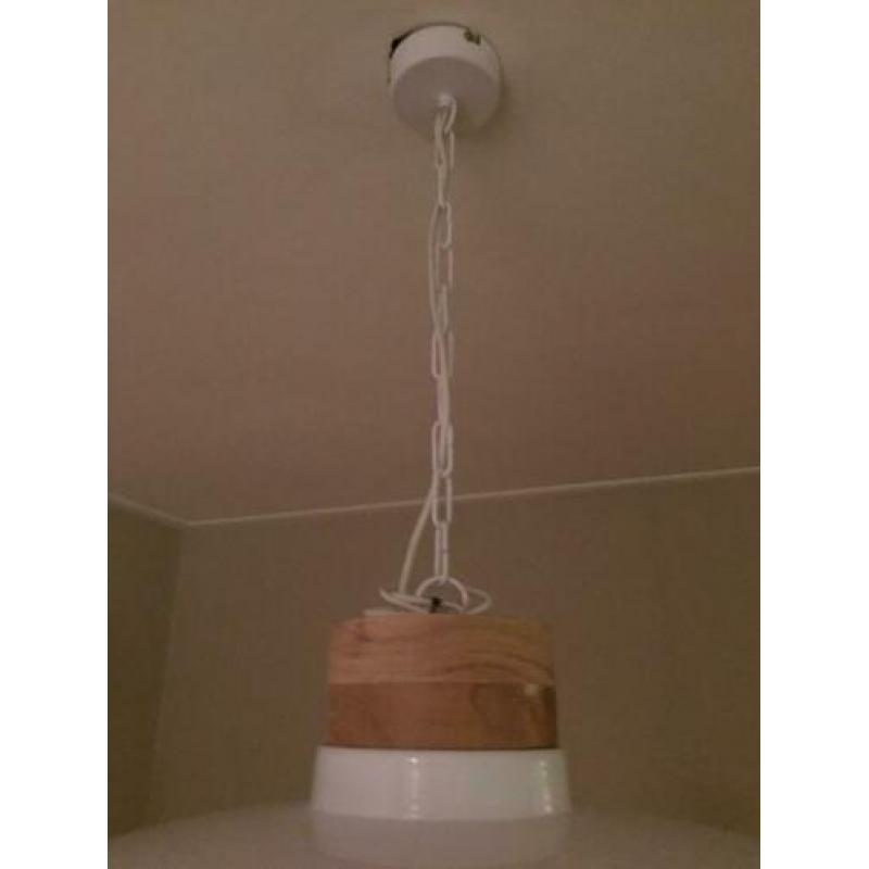 Stalen witte hanglamp