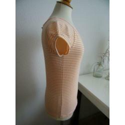 Dames Shirt Maat M Gestreept Zalm