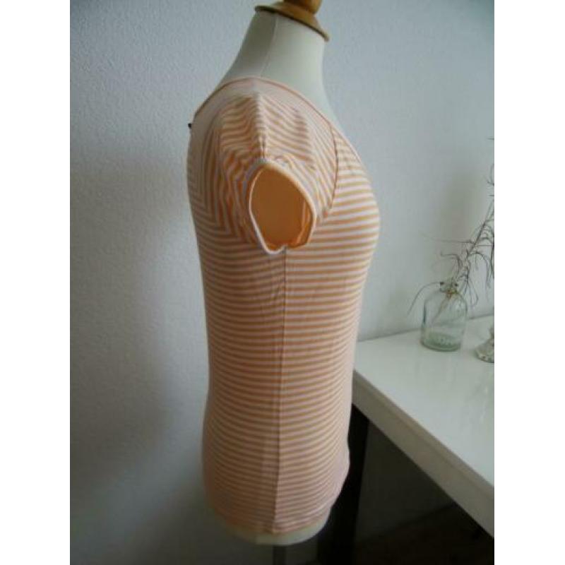Dames Shirt Maat M Gestreept Zalm