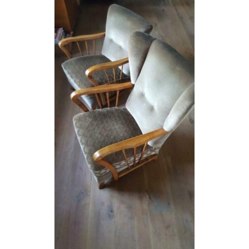 Retro jaren 50 60 Deens stoel