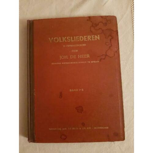 Volksliederen in cijferaccoorden Joh de Heer