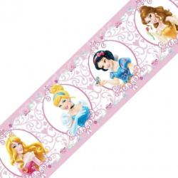 Disney Princess behangrand, Afmeting 5 m x 14 cm Zelfklevend