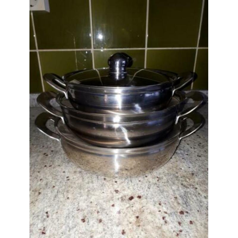 Retro 3 Gero Zilmeta Dekschalen Verzilverde Schalen Deksel