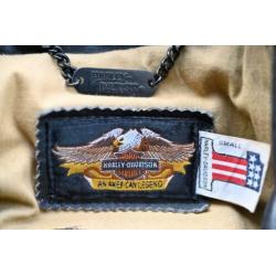 dikke leren heren jas Harley Davidson maat S