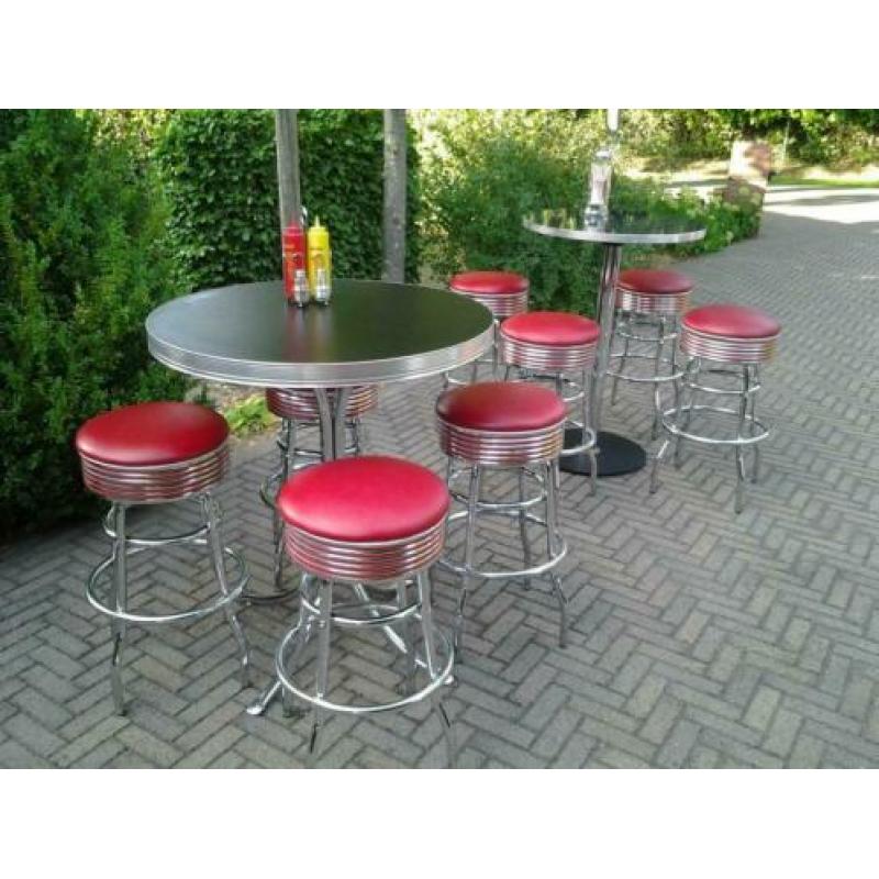 Bel Air Amerikaanse bartafel barkrukken bar sixties fifties