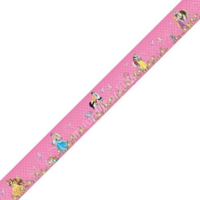 Disney Princess behangrand, Afmeting 5 m x 14 cm Zelfklevend