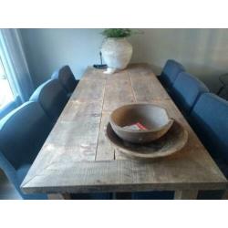 Mooi donker grijze fauteuils eetkamerstoelen