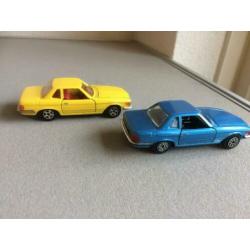 Mercedes 2 x W 107 350SL `71 - `76 Norev 1/43