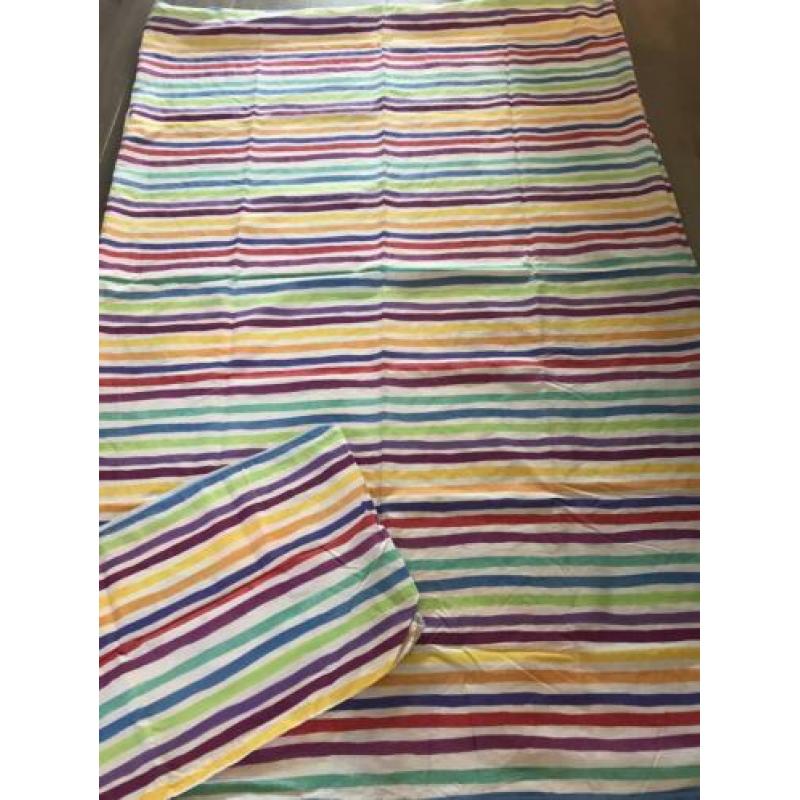 NIEUW! Dekbedovertrek rainbow 1 persoons