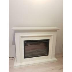 Elektrisch openhaard met verwarming, licht en remote