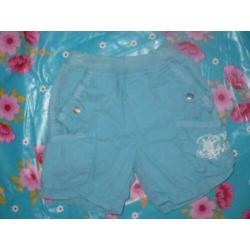 JUST SMALL Stoere korte blauwe broek , maatje 74