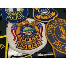 Amerikaanse Politie Badges collectie - retro