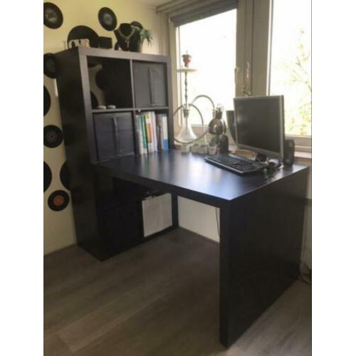 Kallax bureau donkerbruin