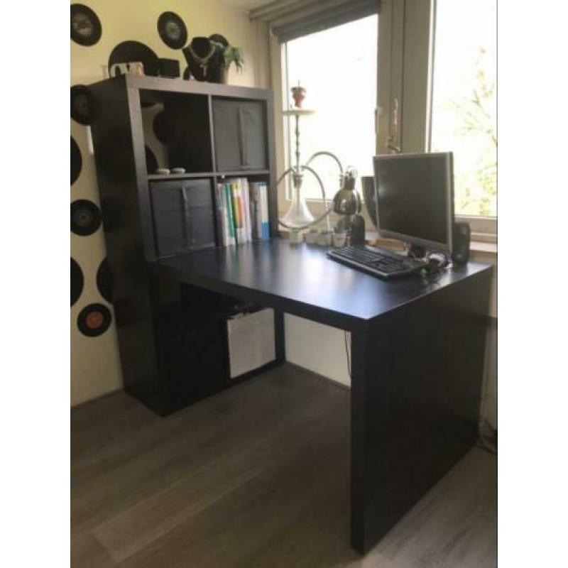 Kallax bureau donkerbruin