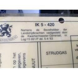 Detectie set chemische strijdmiddelen metalen doos