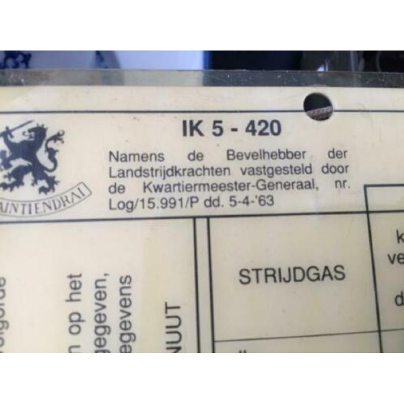Detectie set chemische strijdmiddelen metalen doos