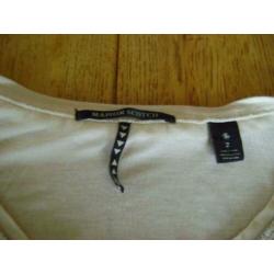 Z.g.a.n. ecru Maison Scotch top, maat 2 = 38/40