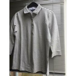 Bloomings poloshirt grijs witte stip nieuw