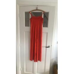 Tangerine jumpsuit maat S Bershka