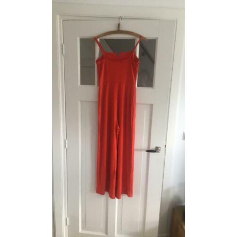 Tangerine jumpsuit maat S Bershka