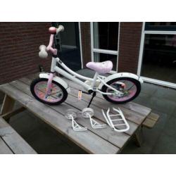 Kinderfiets meisjesfiets 14 inch met zijwielen