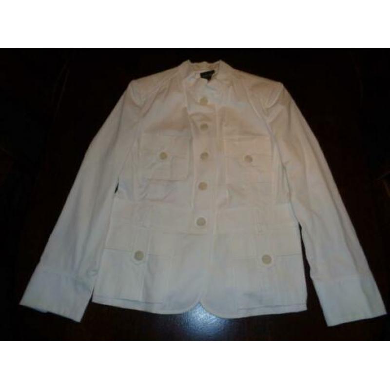 CLAUDIA STRATER military look witte blazer