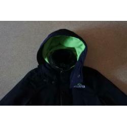 Hollister dames jas wind jack S blauw