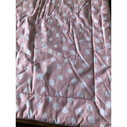 2x BOXKLEED zgan roze wit 82 x 98 cm nu samen 5,00 meisje