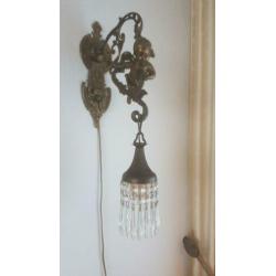 Mooie antieke bronzen schemerlampen