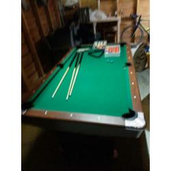 6 ft pooltafel inklapbaar