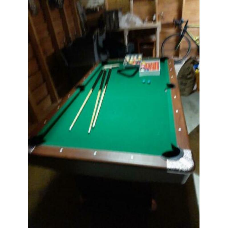 6 ft pooltafel inklapbaar