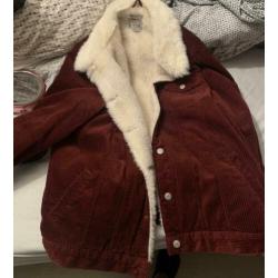 Jas met bond voering (bordeaux)