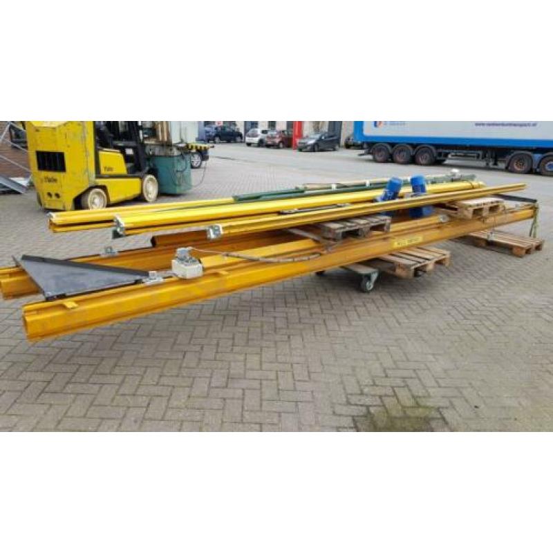 Kraanbaan bovenloopkraan Abus 1000 Kg. 7 meter