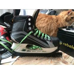 Schaatsen bauer maat 43 ook witte veters