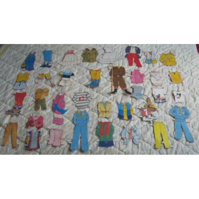 Jan, Jans en de kinderen - Papieren aankleedpoppen + kleding