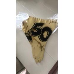 50 jaar verjaardag Sarah & Abraham goud en zilver